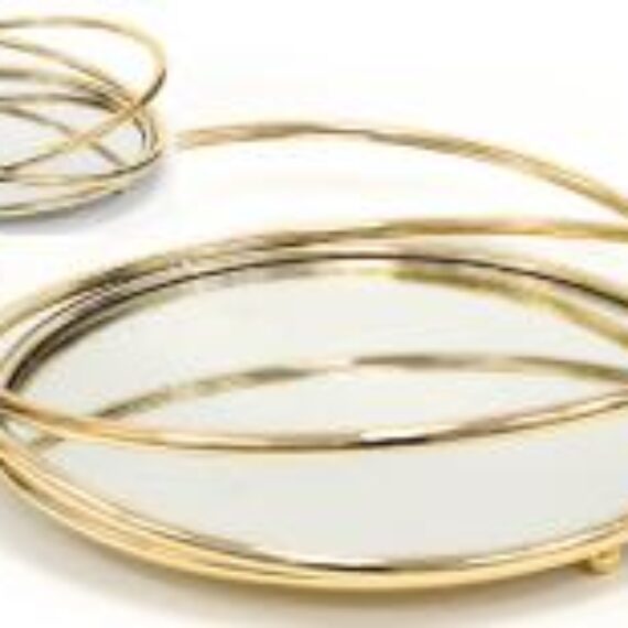 Δίσκος γάμου μεταλλικός στρογγυλός